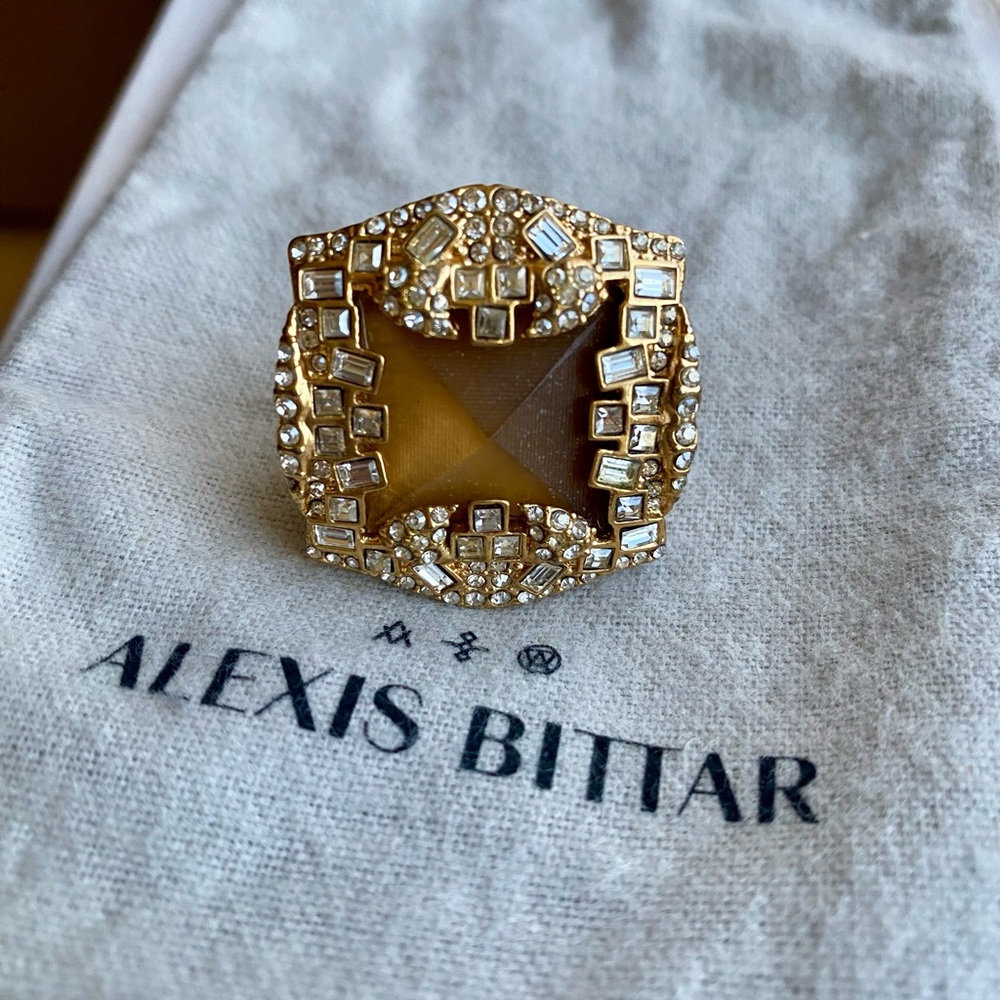 Alexis Bittar Gold Statement Ring!